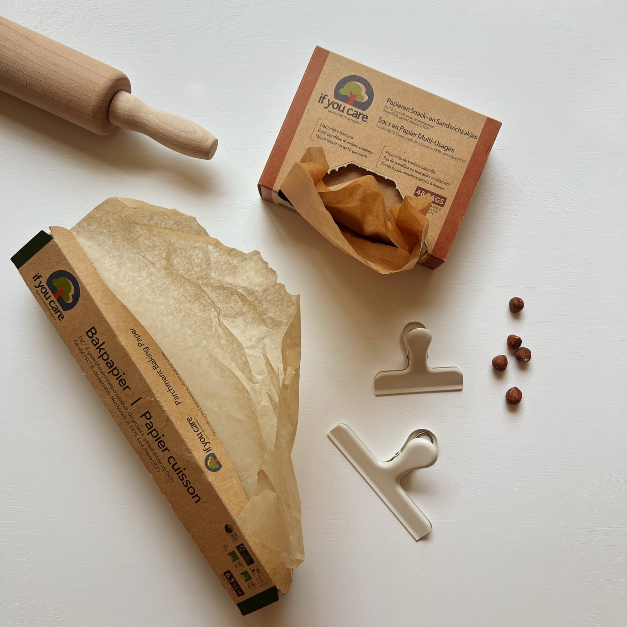 Healthy baking with If You Care baking paper and paper snack bags PFAS-free baking paper