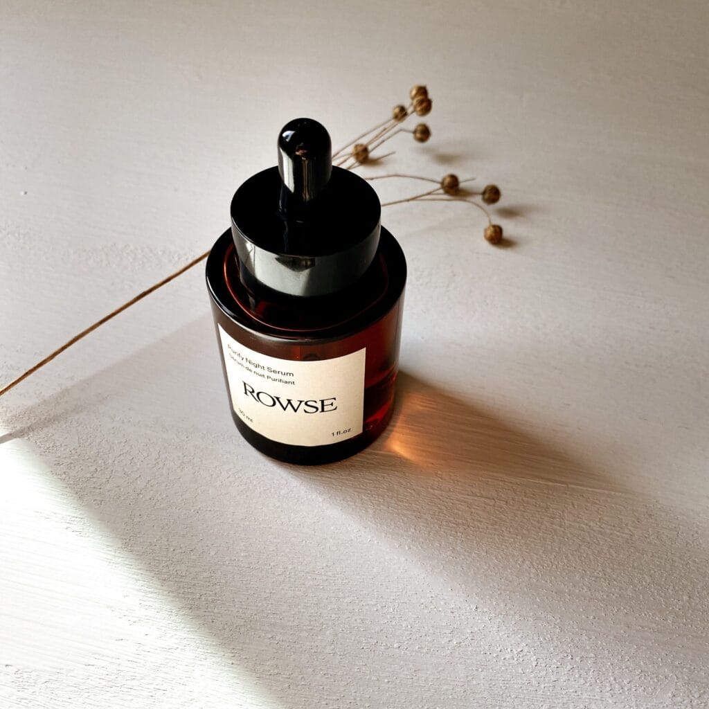 Rowse Purify Night serum Review • Plant-based beauty Natural reviews
